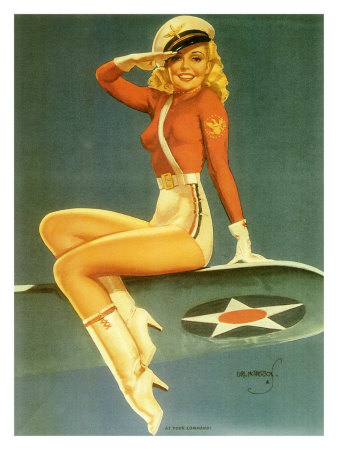 I like searching for pin up girls photos because I like the way of drawing 